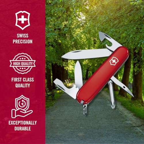 Victorinox Tinker Swiss Army Knife Multipurpose Pocketknife - 12 Functions, Red