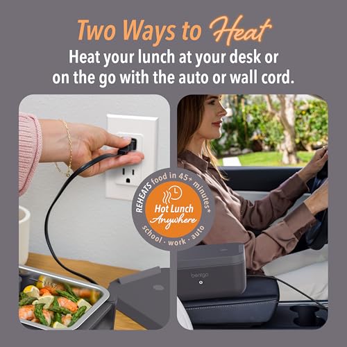 Obsidian Bentgo Heat Electric Lunch Box & Food Warmer for Work & Travel
