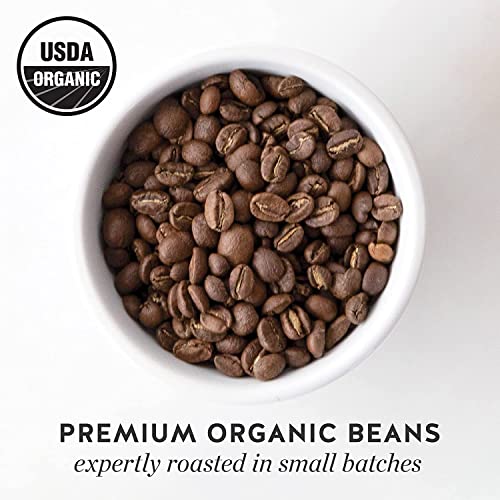 Organic Dark Roast Espresso Whole Bean Coffee Pack of 6 - 12 Ounce Bags