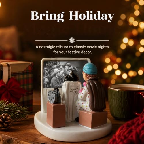 Wizczjvq Christmas Vacation Attic Village Figurine – Hand-Painted Movie Scene