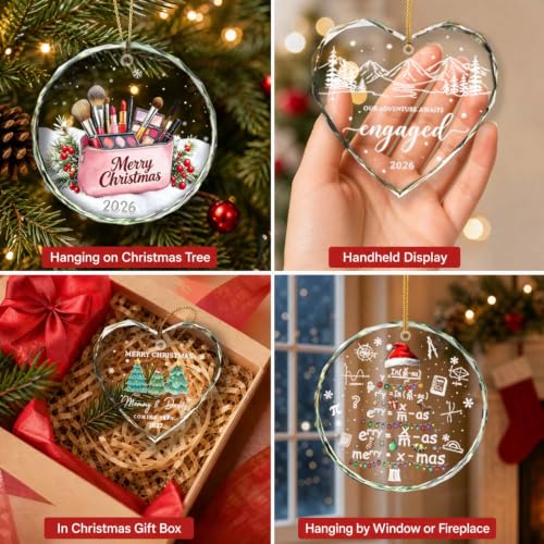 SNIBIUNO Makeup Bag Christmas Ornament - Beauty Lovers Holiday Decor