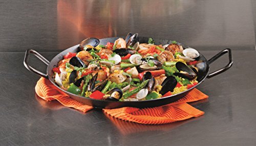 15-Inch Pre-Seasoned Carbon Steel Skillet with Long Handle