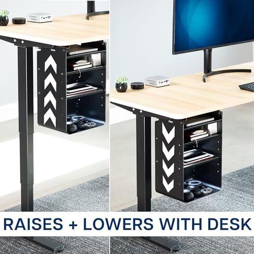 VIVO Under Desk Storage Cabinet with 4 Shelves, Steel Office Organizer