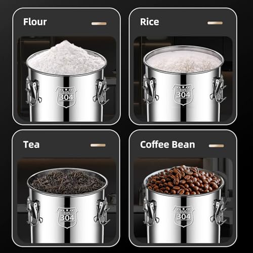 Verdeho 8.72gal Stainless Steel Airtight Food Storage Container with Lid
