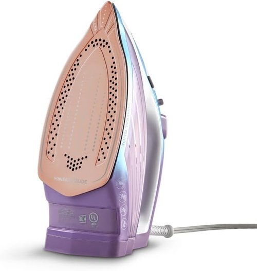 BLACK+DECKER Moonstone Iron - Ceramic Infused Soleplate & Anti-Drip Function | Auto Clean & Shut-off, 50% Smoother Glide