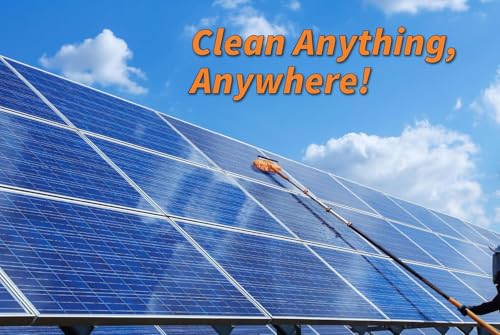 5-24 ft Window Washing Kit with Extension Pole (30+ Foot Reach)