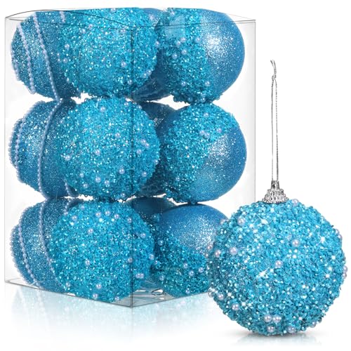 Liliful 12 Pcs Christmas Ball Ornaments Tree Decorations Shatterproof