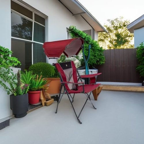GCI Outdoor Comfort Pro Sunshade Chair - Cinnamon Red | Ultimate Relaxation & UV Protection