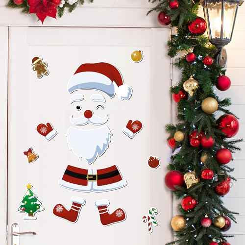 Refrigerator Magnets Christmas Decorations Santa: 18PCS Gingerbread Tree Magnets for Kid