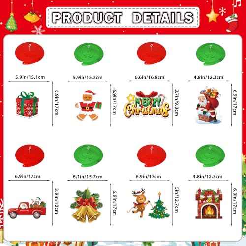 Happy Holidays Decorations - Christmas Party Decorations with Banner for Friendsmas Party