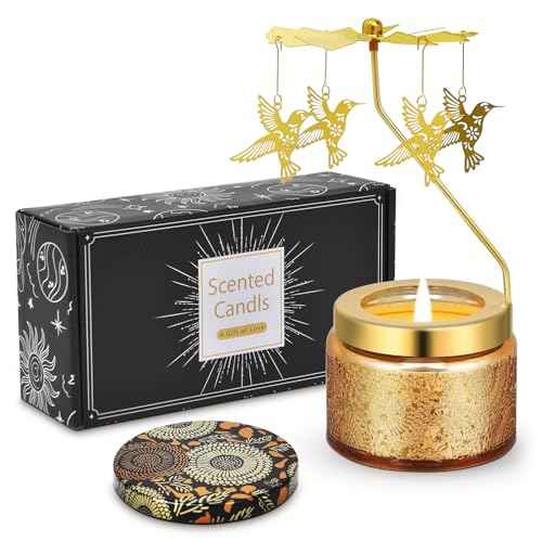 Hummingbird Rotating Scented Candles Gift Set for Birthdays, Christmas, Thanksgiving, or As A Unique Present for Your Mom, Sister, Girlfriend, Colleagues, Friends, or A Dear Friend