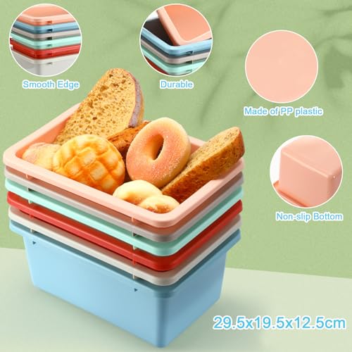 Classroom Cubby Book Bins Set - Retro Color, 24 Pieces with Labels