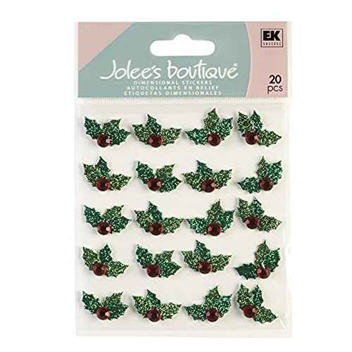 Jolee's Boutique Christmas Holly Dimensional Stickers