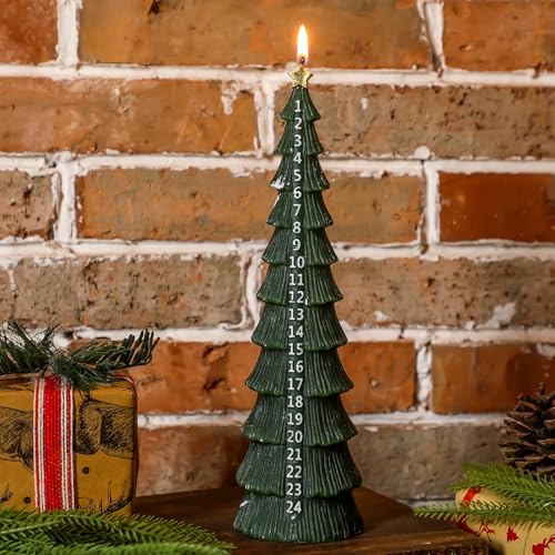 Conelist Advent Calendar Candle Christmas Tree Countdown Candle,