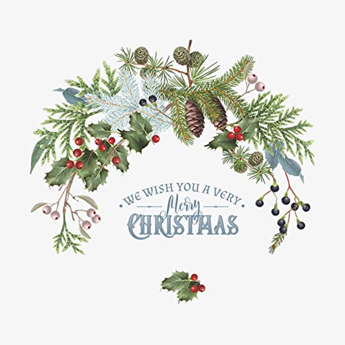 Christmas Decal Stickers Wall Decals for New Year Happy Christmas Christmas Tree Vinyl Wall Art Decals Decor Removable Modern for Christmas Party Supplies Home Window Decor xmas010