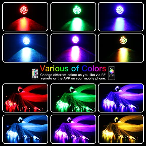 16W Fiber Optic Star Ceiling Kit with Twinkle & Sound Control - 600pcs Standard+13.1ft