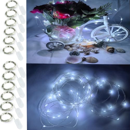 12 Pack 20 LEDs Fairy Lights Battery Operated String - 7 ft Mini