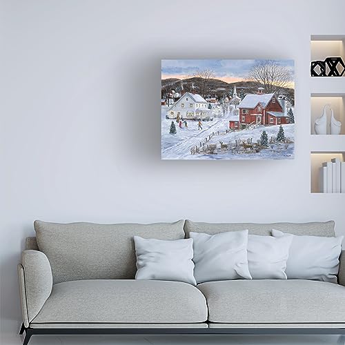 Trademark Fine Art Christmas Presence Canvas Wall Art 35x47 Stretched Canvas