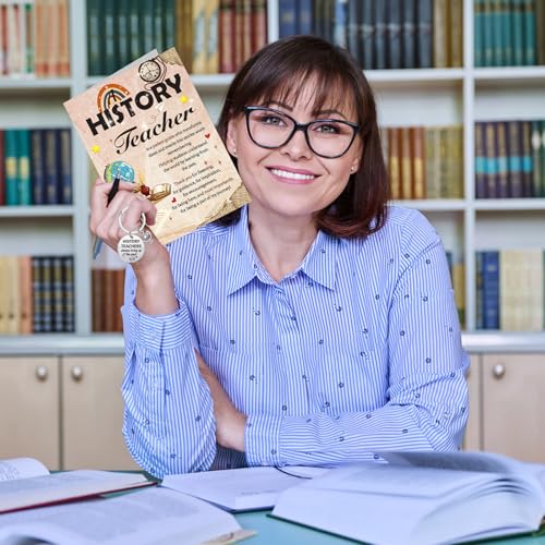 Teacher Appreciation Keychain and Greeting Card Set - Thanks for Educating
