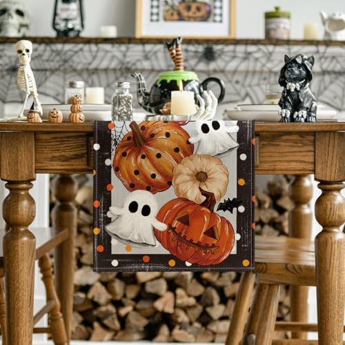 Artoid Mode 210 GSM Table Runner 13 x 90 Inch - Black/Beige, Polyester