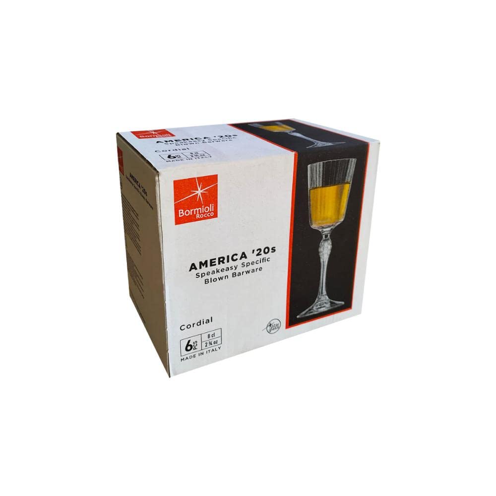 Bormioli Rocco America '20s Cordial glassed Set of 6