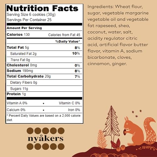 Ginger Snaps Cookies - Swedish Traditional, Crisp & Spiced, 26.4 Oz