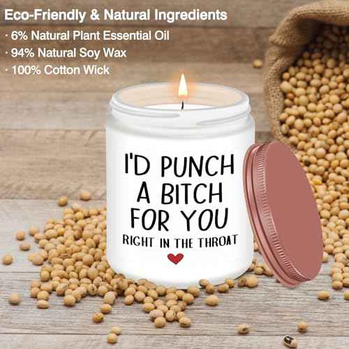 Homsolver Birthday Gifts for Women, Mothers Day, Best Friend Birthday Christmas Gifts for Women, Mom, Friend, Bestie, Sister, BFF, Her, Unique Friendship Lavender Candles Gift Idea