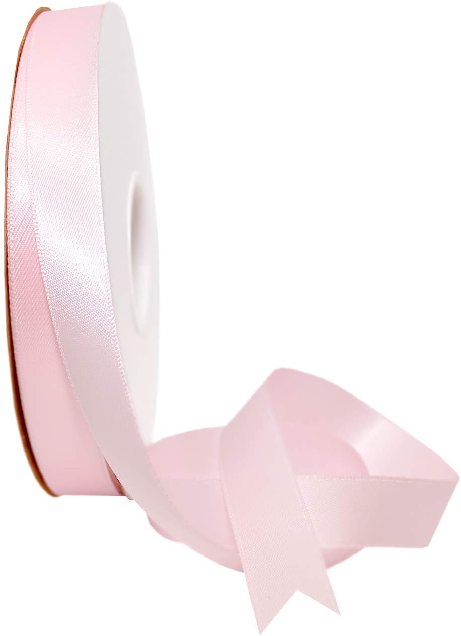 Rosy Mauve Double Face Satin Ribbon 3/8" x 100 YD - Perfect for Gift Wrapping, Crafts & Weddings