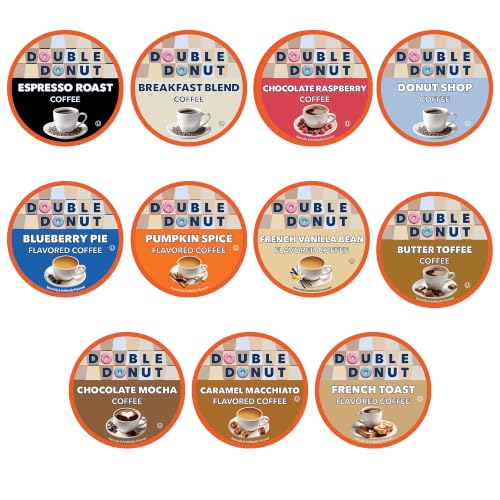 Flavored Coffee Variety Pack - 80 Single Serve Pods, Assorted Medium & Dark Roast