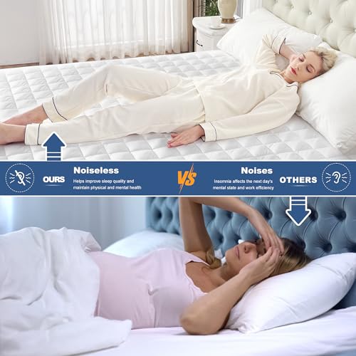 GRT King Waterproof Mattress Pad - Microfiber Quilted Mattress Protector