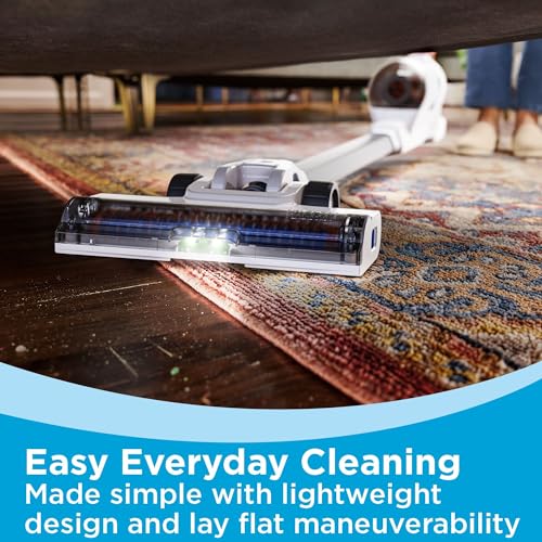 Cordless Stick Vacuum Cleaner - 16V Max, Multi-Surface, LED Lights, Lightweight, Self-Standing, Anti-Tangle - Black+Decker PowerSeries