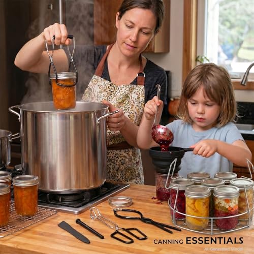 Canning Supplies Kit with 21.5 Qt Canning Pot - Starter Set with Jars & Tools