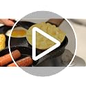 Nonstick 4-Cup Egg Pan with Lid and Silicone Scraper - Black Variation