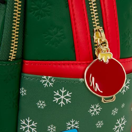 Dr. Seuss Grinch Holiday Mini Backpack - Faux Leather, Light-Up Star