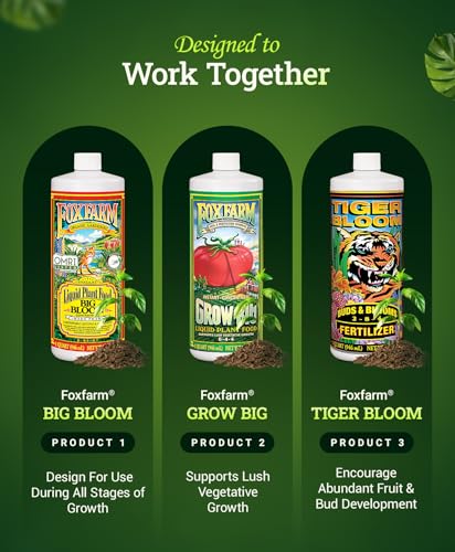 Liquid Plant Fertilizer Trio Pack - 2 Pints - Supports Vigorous Growth & Fruit