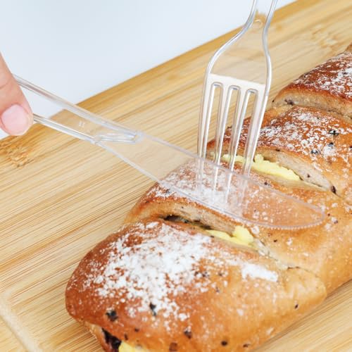 Disposable Heavy Duty Plastic Knives Set - 1000 Count, Food Safe & Heat Resistant