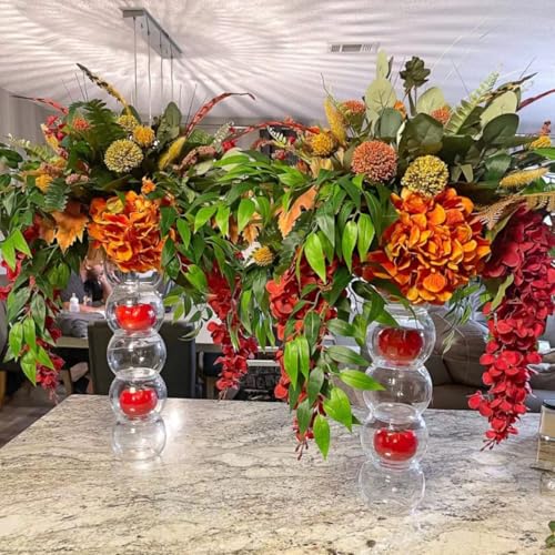KACOMACO 100PCS Artificial Italian Ruscus Greenery Stems 18" for Wedding & Decor