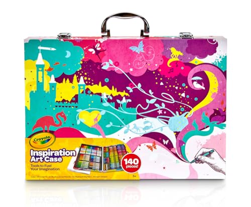Crayola Inspiration Art Case Tie-Dye Coloring Set 4 Pack - 140 Pieces for Kids