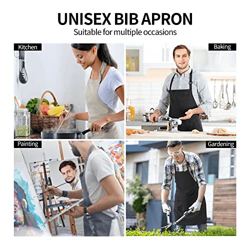 DZGlobal 33x28-Inch Funny Snowman Apron with Pockets for Cooking & Grilling