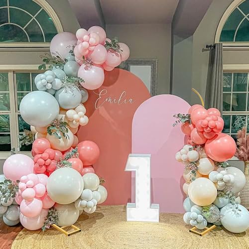 Metal Balloon Arch Stand Set of 2 for Wedding & Party Decor - Floral Backdrop Frame