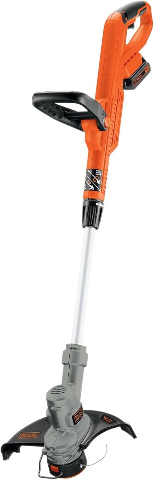BLACK+DECKER 20V MAX Cordless String Trimmer & Edger - 12 Inch Steel Deck, Auto Spool Feed, Battery Included