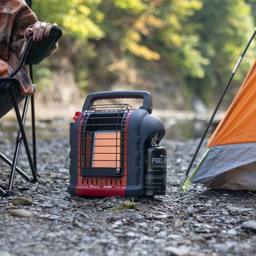 Red Portable Mr. Heater Buddy 9,000 BTU Propane Radiant Heater for Indoor & Outdoor Use