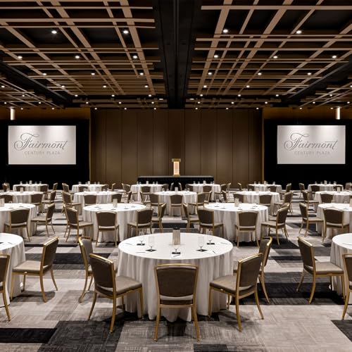 White Round Tablecloth 120 Inch - 8 Pack for 48-96 Inch Tables - Wrinkle-Resistant Polyester