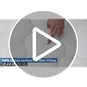 LEISURE TOWN White Queen Cotton Mattress Pad Fitted Quilted Cover