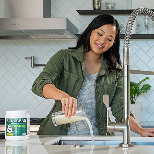 Bio-Clean Drain & Septic Treatment Can 2 Pounds - Natural Enzymes & Microbes for Plumbing & Grease Traps