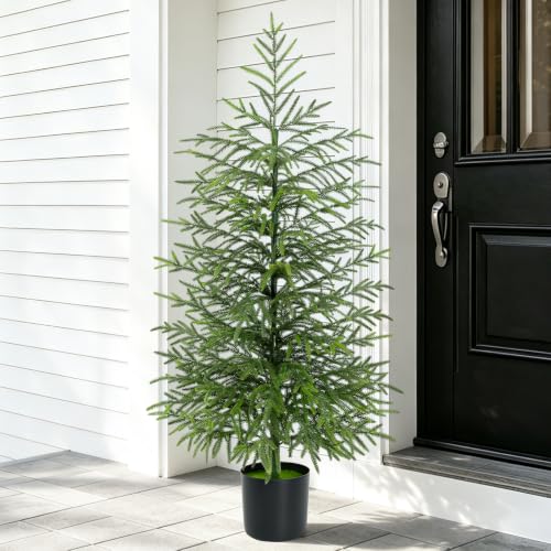 Yastouay 4 Ft Real Touch Christmas Tree with Lights - Norfolk Pine, Model 1