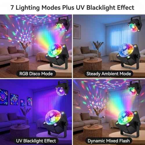 Party Lights Disco Ball Light, LED 6 Color