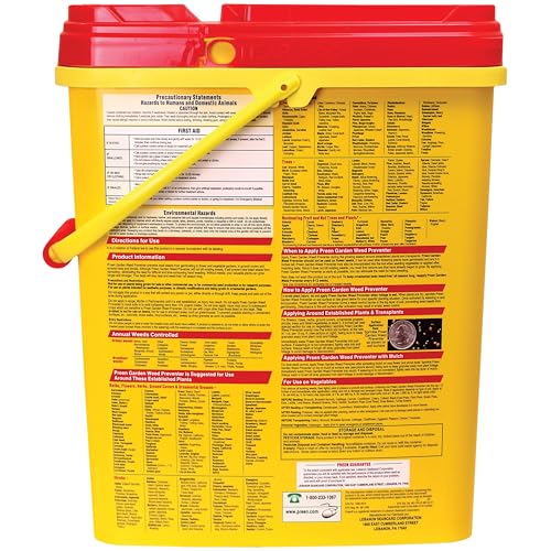 Preen Garden Weed Preventer - 16 lb Pre-Emergent Herbicide for Up to 2,560 sq. ft.