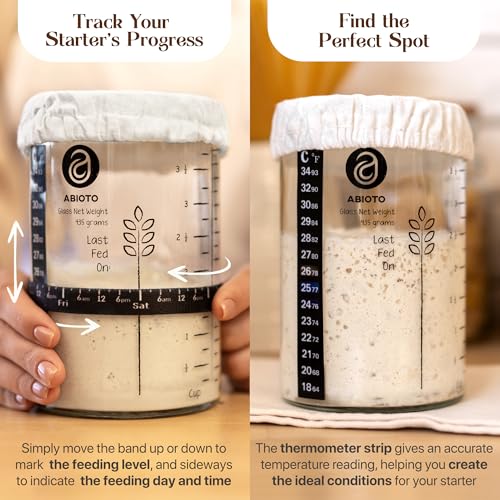 Sourdough Starter Kit with 10" Round & 11" Oval Banneton Proofing