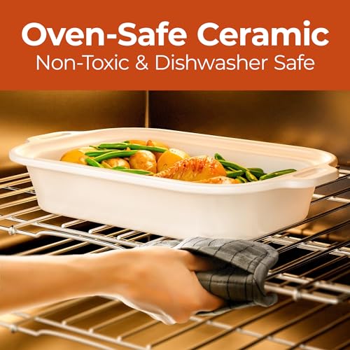 4 Quart Digital Slow Cooker with Oven-Safe Ceramic Pot - Red, Includes Lid & Latch Strap